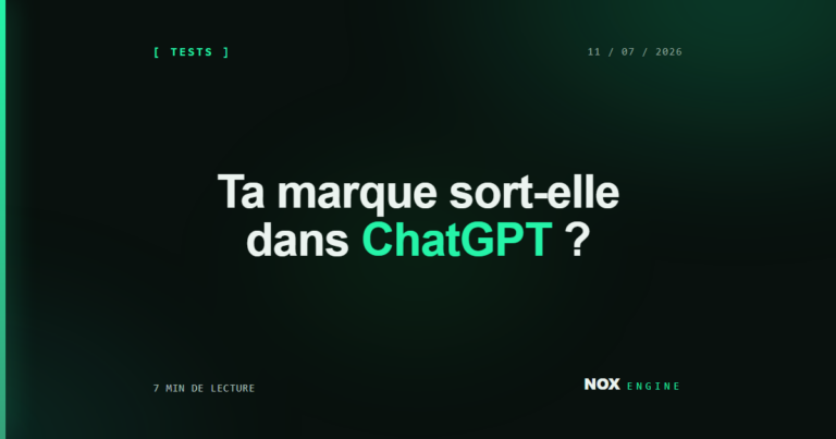 Vignette Nox Engine, fiche minddex : Ta marque sort-elle dans ChatGPT ?