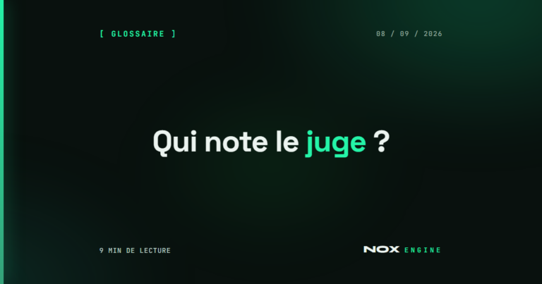 Vignette Nox Engine, fiche llm-as-a-judge : Qui note le juge ?